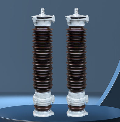 Πορσελάνη Χώρισμα Metal Oxide Surge Arrester Κεραμικό σταθμό παραγωγής ηλεκτρικής ενέργειας Τύπος Zinc Oxide Arrester